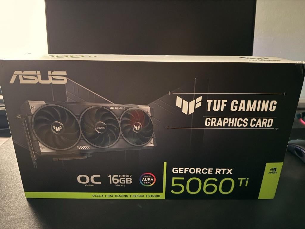 Triple ventilateur ASUS GeForce RTX 5060 Ti 16 Go, Enlèvement ou Envoi, Comme neuf