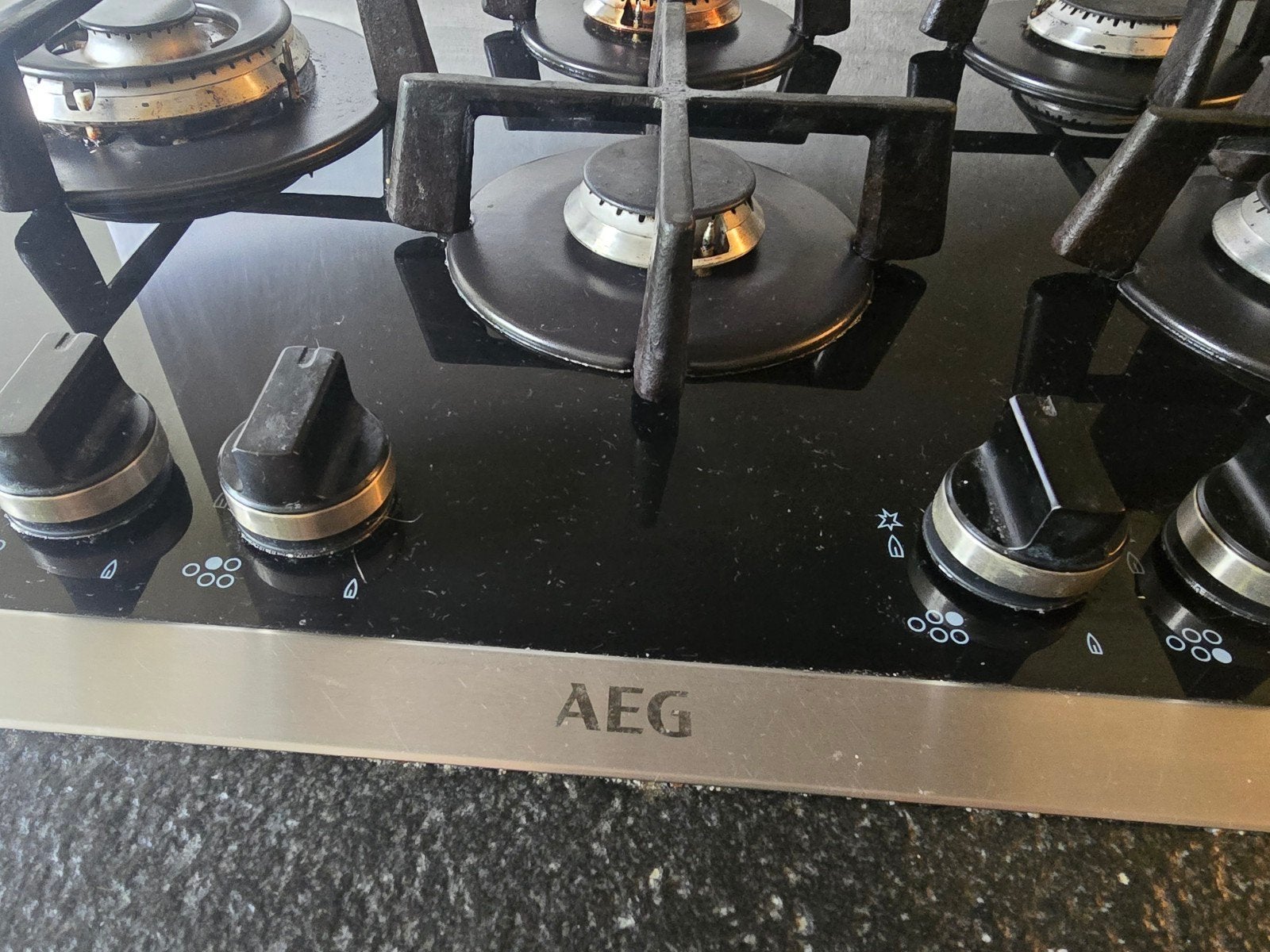 AEG gaskookplaat 5 kookzones, Elektronische apparatuur, Kookplaten, Ophalen, Gas