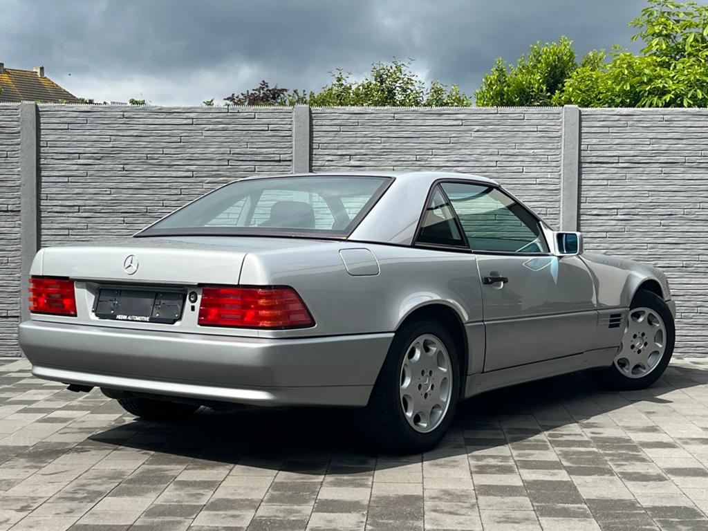 Mercedes 300 SL avec toit rigide - Oldtimer, Autos, Cuir, Argent ou Gris, Achat, Noir
