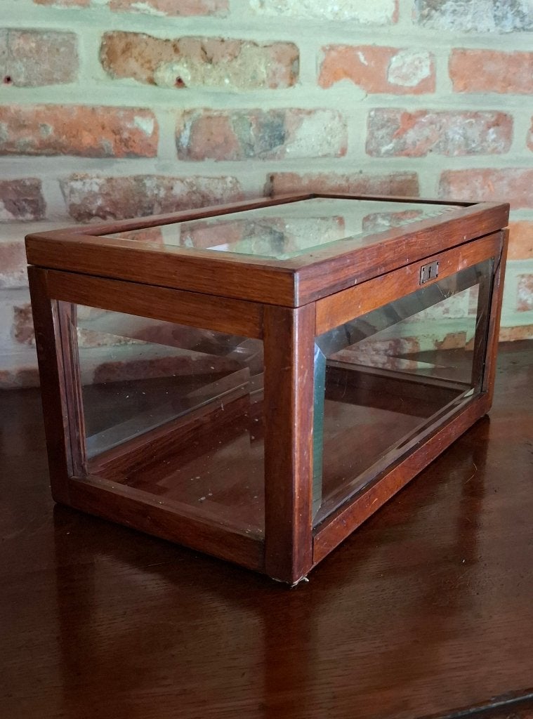 Vitrine de table ancienne - vitrine de comptoir - vitrine, Enlèvement ou Envoi
