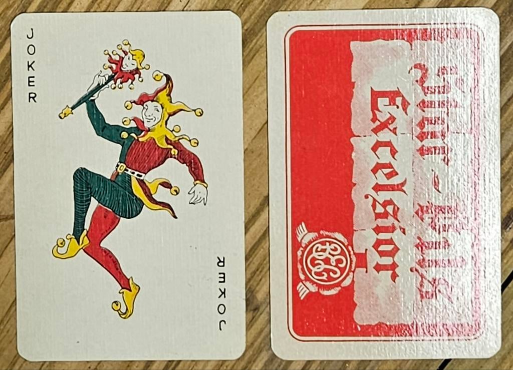 Carte à jouer Excelsior vintage Joker
L'image, Enlèvement ou Envoi