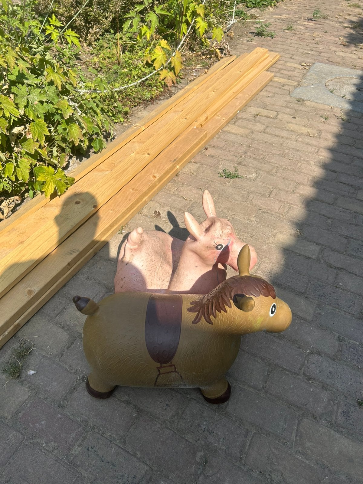 Opblaasbare hobbelpaardjes, Kinderen en Baby's, Ophalen, Zo goed als nieuw
