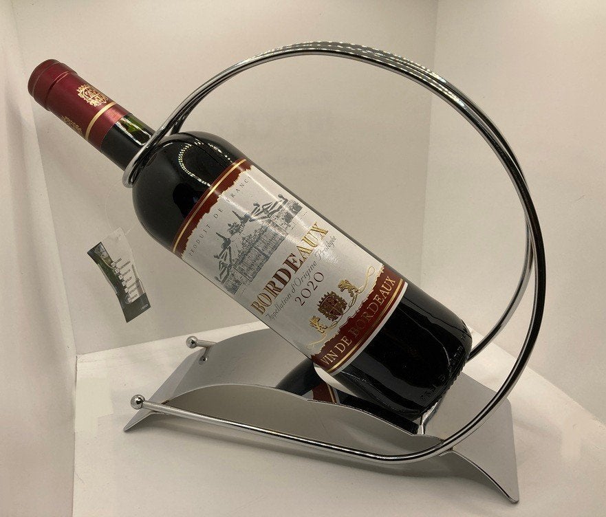 WIJNFLESHOUDER, WIJNREK, WIJNFLES-SCHENKER DESIGN METAAL, Collections, Vins, Enlèvement ou Envoi, Neuf, Autres types