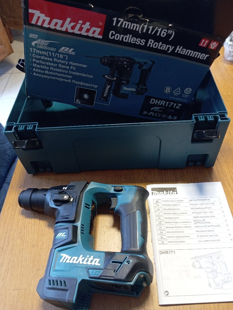 Marteau perforateur Makita DHR171, Bricolage & Construction, Enlèvement, Neuf, Marteau perforateur et/ou Marteau piqueur, Mécanisme de percussion