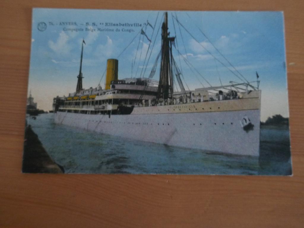 Antwerpen S.S. « Elisabethville  company belge maritimecongo, Envoi, Affranchie, Anvers