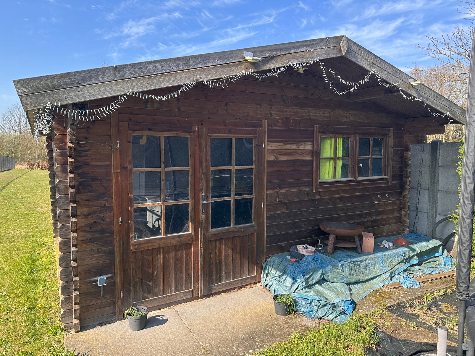 Tuinhuis in prima staat, Tuin en Terras, Tuinhuizen, Ophalen, Gebruikt, Blokhut, 2 ramen