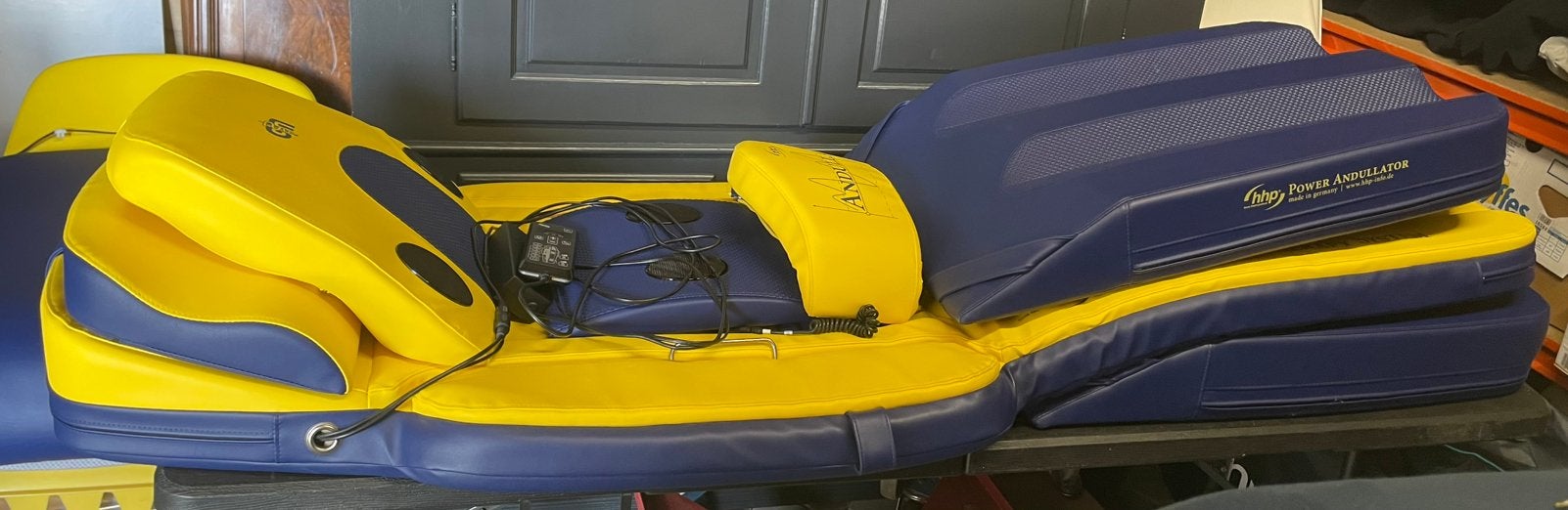 HHP ANDUMEDIC Home 3 Andullatie MASSAGEMATRAS Pro geel blauw, Ophalen, Zo goed als nieuw, Apparaat
