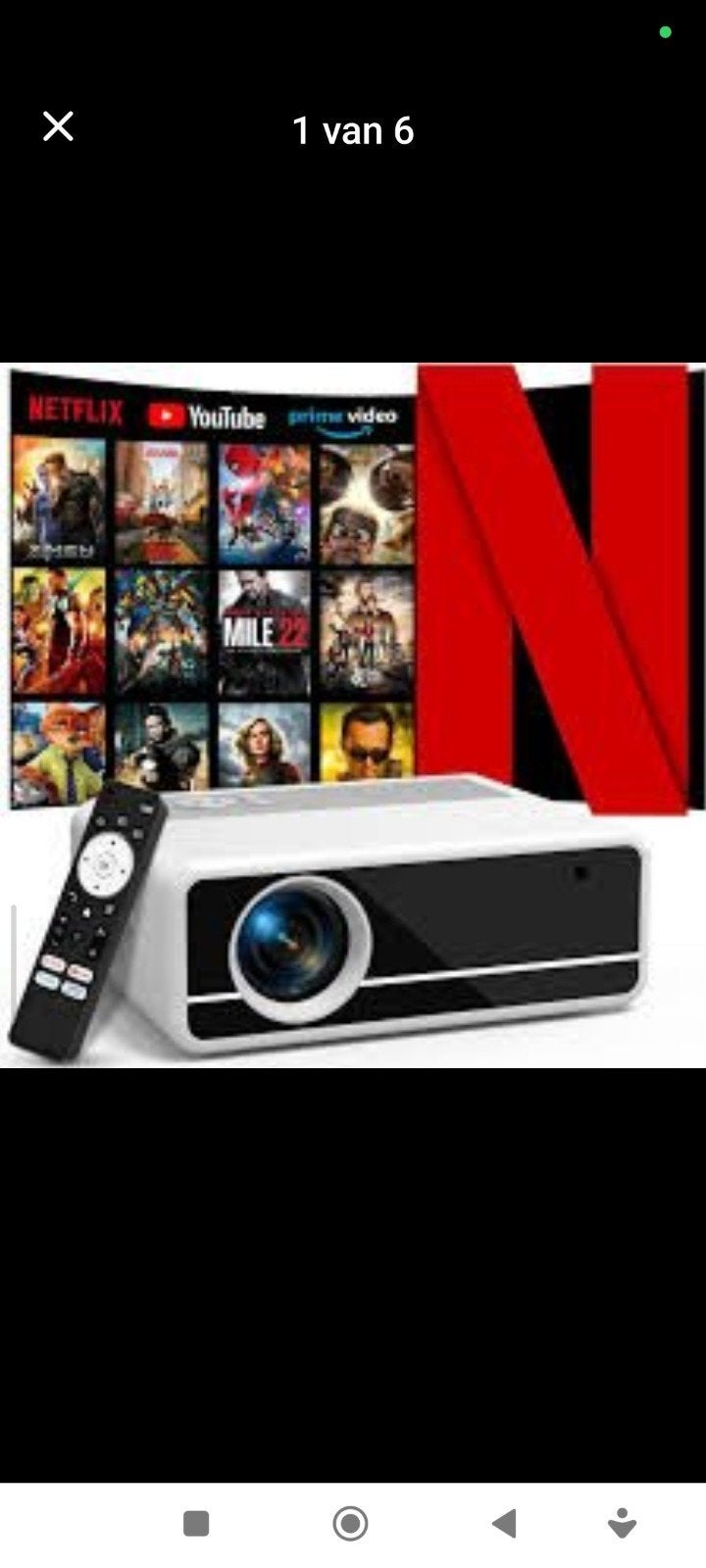 Nieuwe AK-26 projector Beamer native 1080p, LED, Nieuw, Ophalen of Verzenden, Akatuo