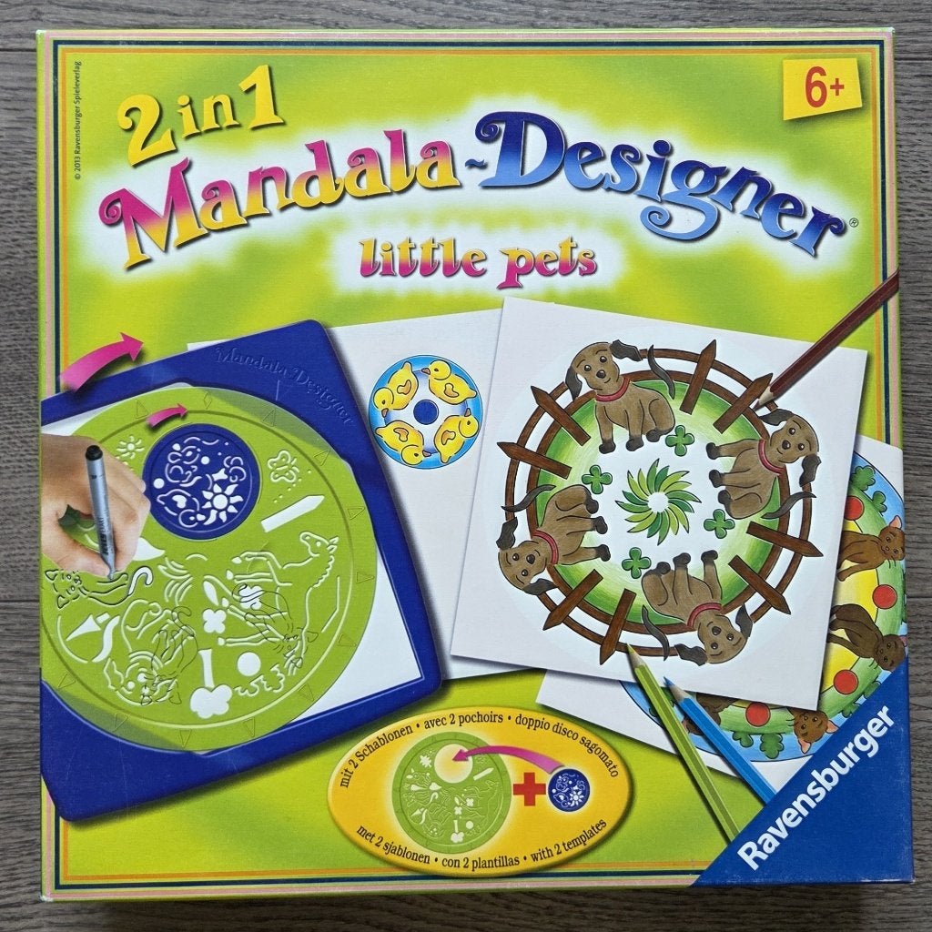 2 in 1 Mandala Designer little pets (Ravensburger), Hobby en Vrije tijd, Ophalen of Verzenden, Gebruikt, Overige typen