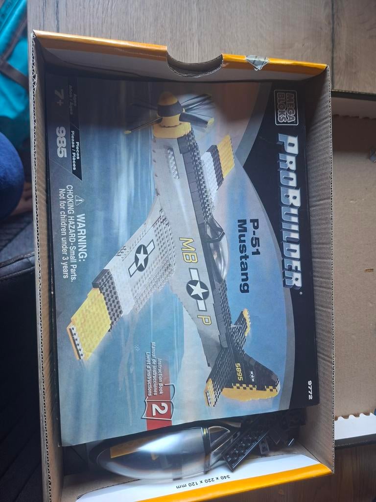 P-51 mustang mega bloks, Hobby en Vrije tijd, Ophalen, Vliegtuig