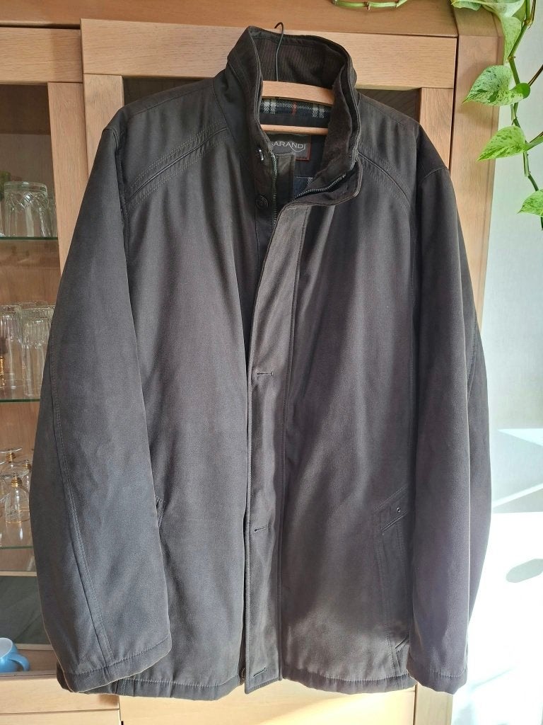 Sarandi : Veste en daim marron foncé pour homme (taille 3XL), Enlèvement ou Envoi, Comme neuf, Brun, Autres tailles