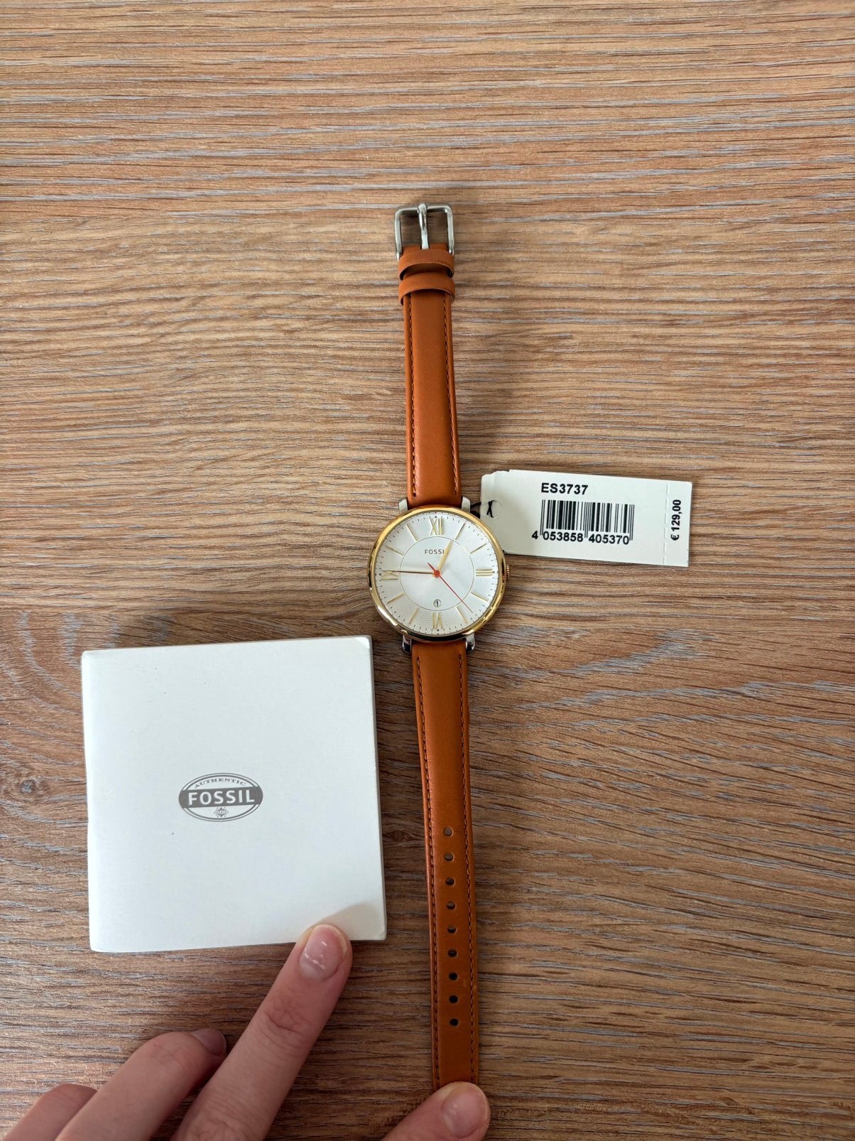 Fossil horloge, Handtassen en Accessoires, Ophalen, Overige materialen, Leer, Fossil