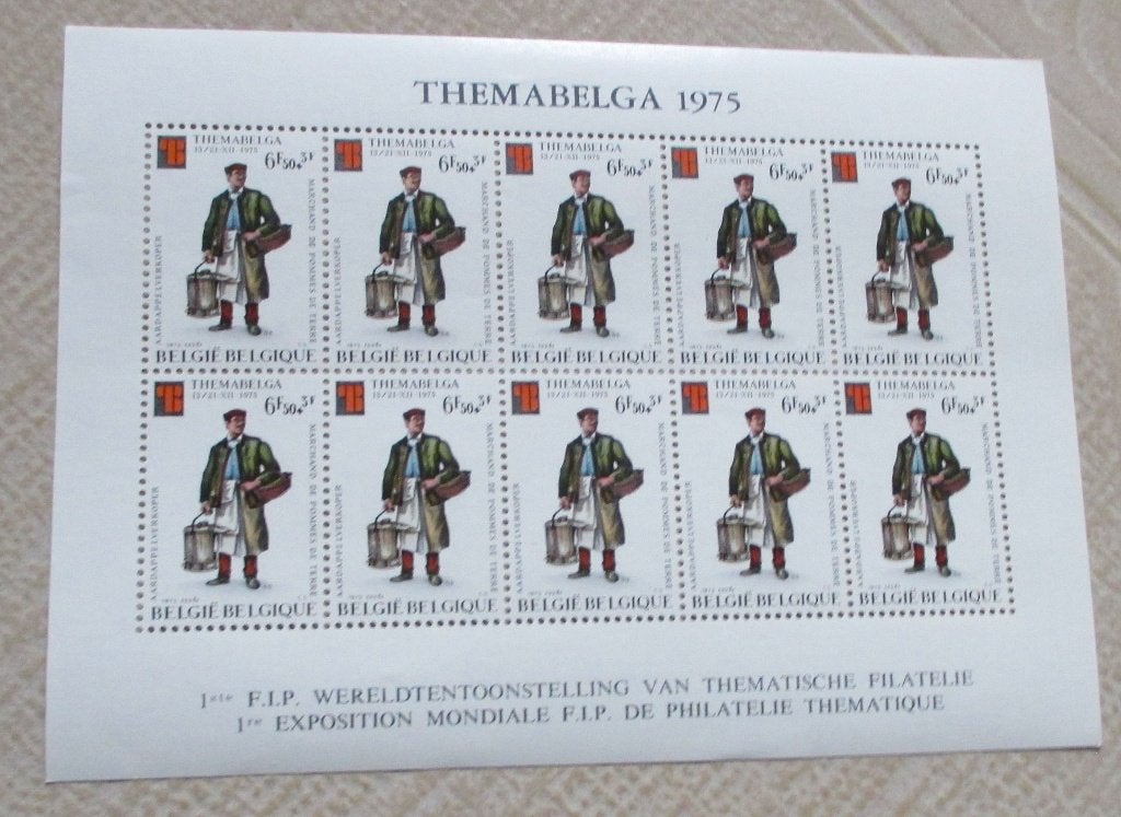 3 blokken themabelga 1975, Sans timbre, Enlèvement ou Envoi, Non oblitéré, Timbre-poste