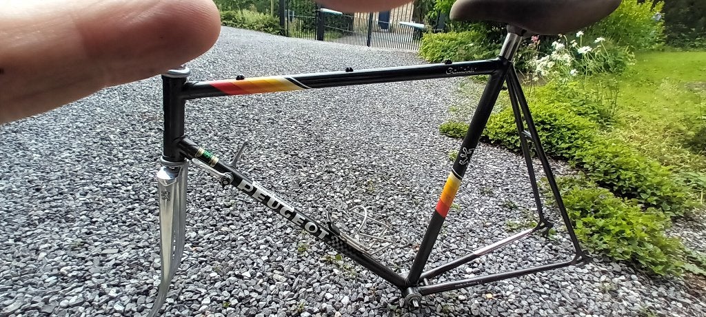 cadre vélo Peugeot Galibier 58 cm, Enlèvement, Utilisé, Acier, 28 pouces