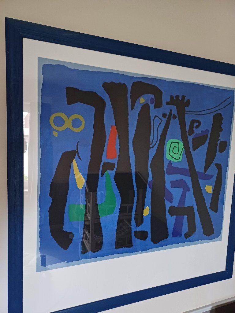 Kunstwerk Willi Baumeister, Antiek en Kunst, Kunst | Schilderijen | Abstract, Ophalen