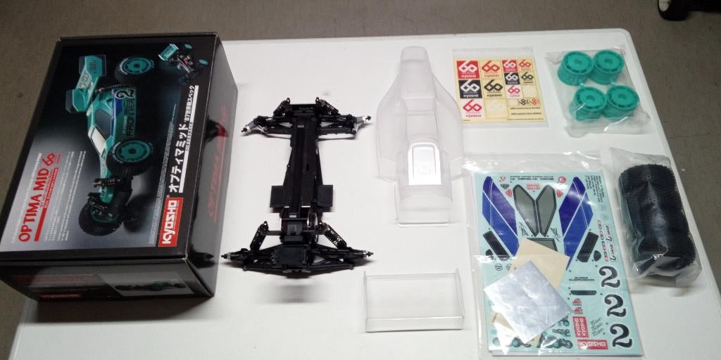 Kyosho Optima Mid 60e jubileum Limited Edition Kit, Ophalen, Nieuw, Schaal 1:10, Auto offroad
