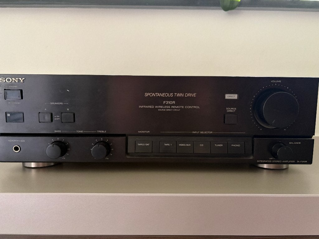 Sony TA-F310R Versterker – Werkt, maar heeft revisie nodig, Audio, Tv en Foto, Ophalen, Gebruikt, Sony, Minder dan 60 watt