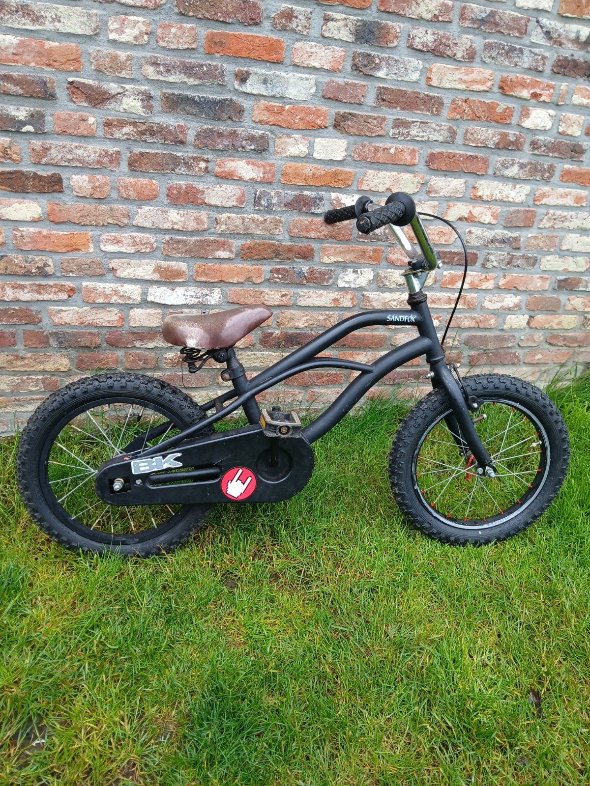 Kinderfiets bmx 16 inch mat zwart, Ophalen
