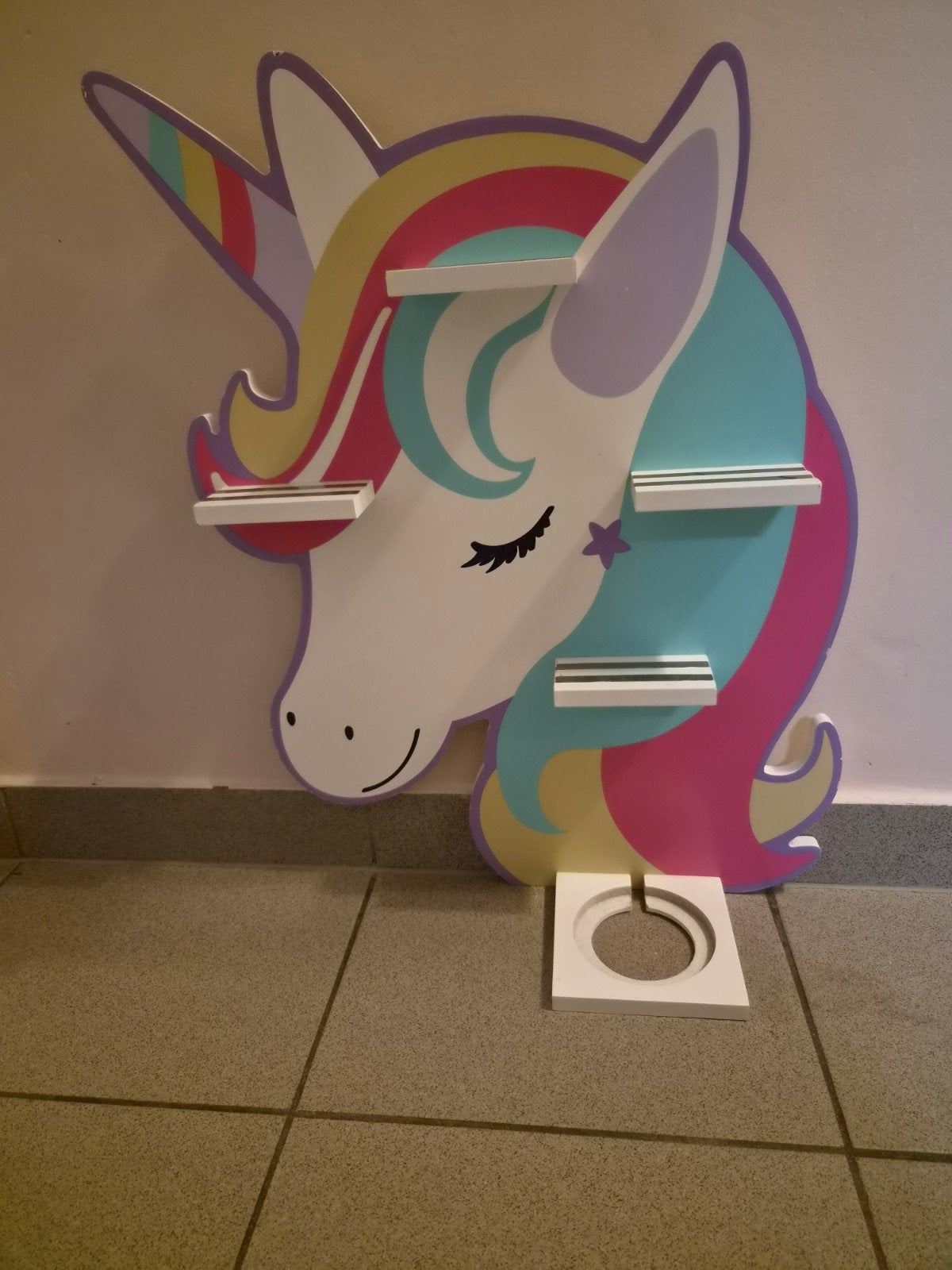 unicorn wanddecoratie kinderkamer, Enlèvement ou Envoi, Utilisé, Autres marques, Décoration murale