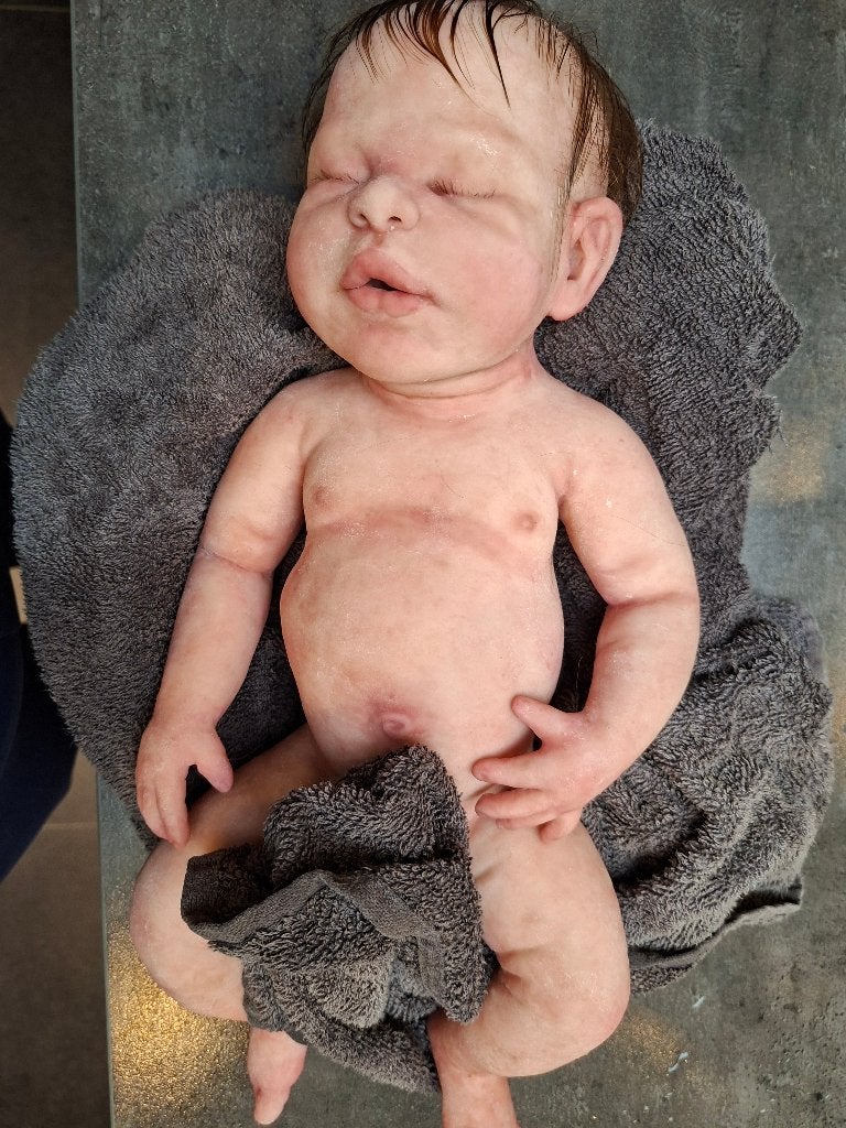siliconen reborn baby, Verzamelen, Ophalen of Verzenden, Nieuw, Pop, Levensecht of Reborn