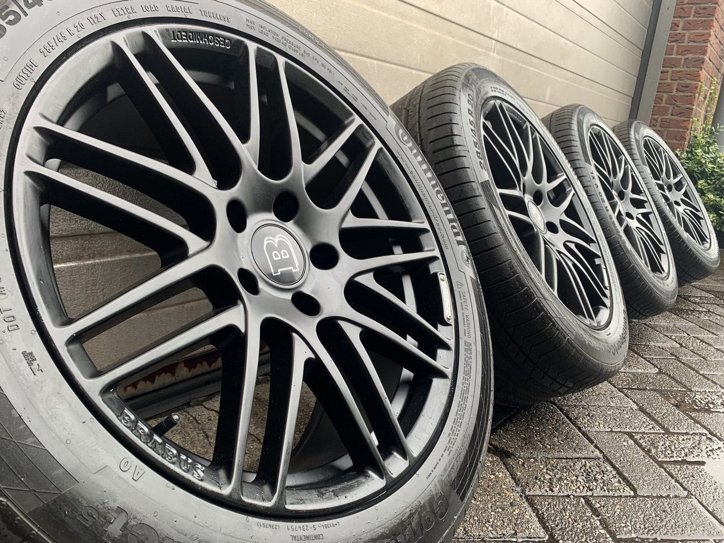 20 Mercedes G klasse G500 G63 Brabus W460 W463 zwarte velgen, Auto-onderdelen, -, 285 mm, -, Banden en Velgen