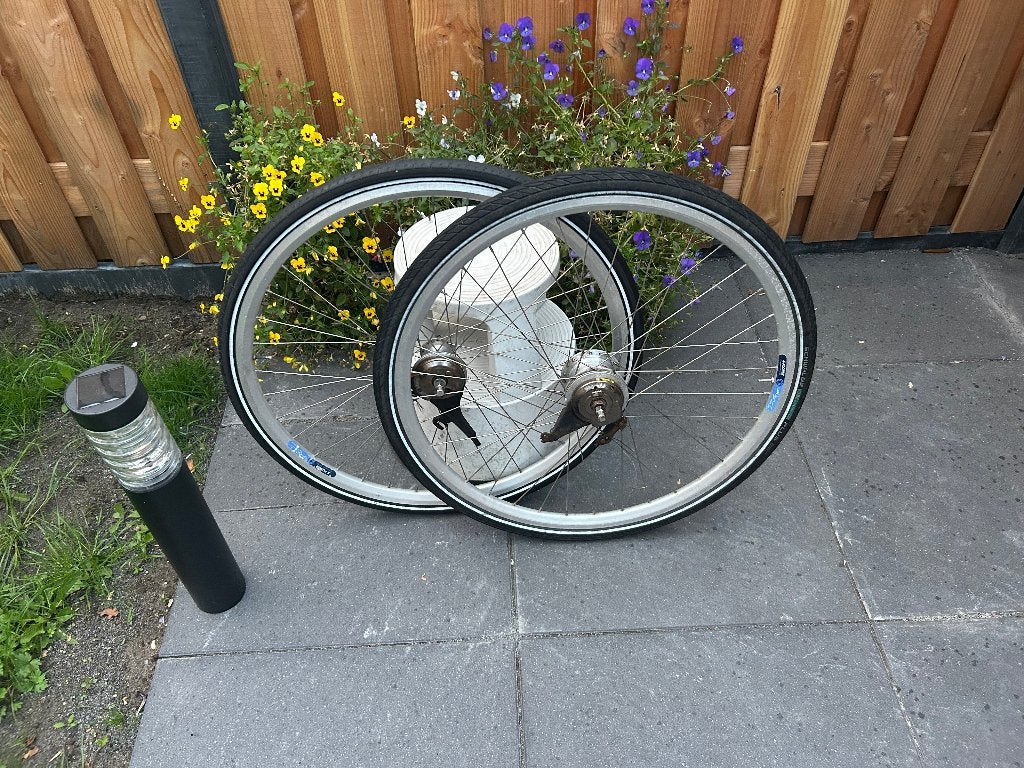 tk:Set Wielen 28 inch achterwiel 7 NEXUS versne. rollerbrake, Fietsen en Brommers, Fietsonderdelen, Wiel, Gebruikt, Ophalen of Verzenden