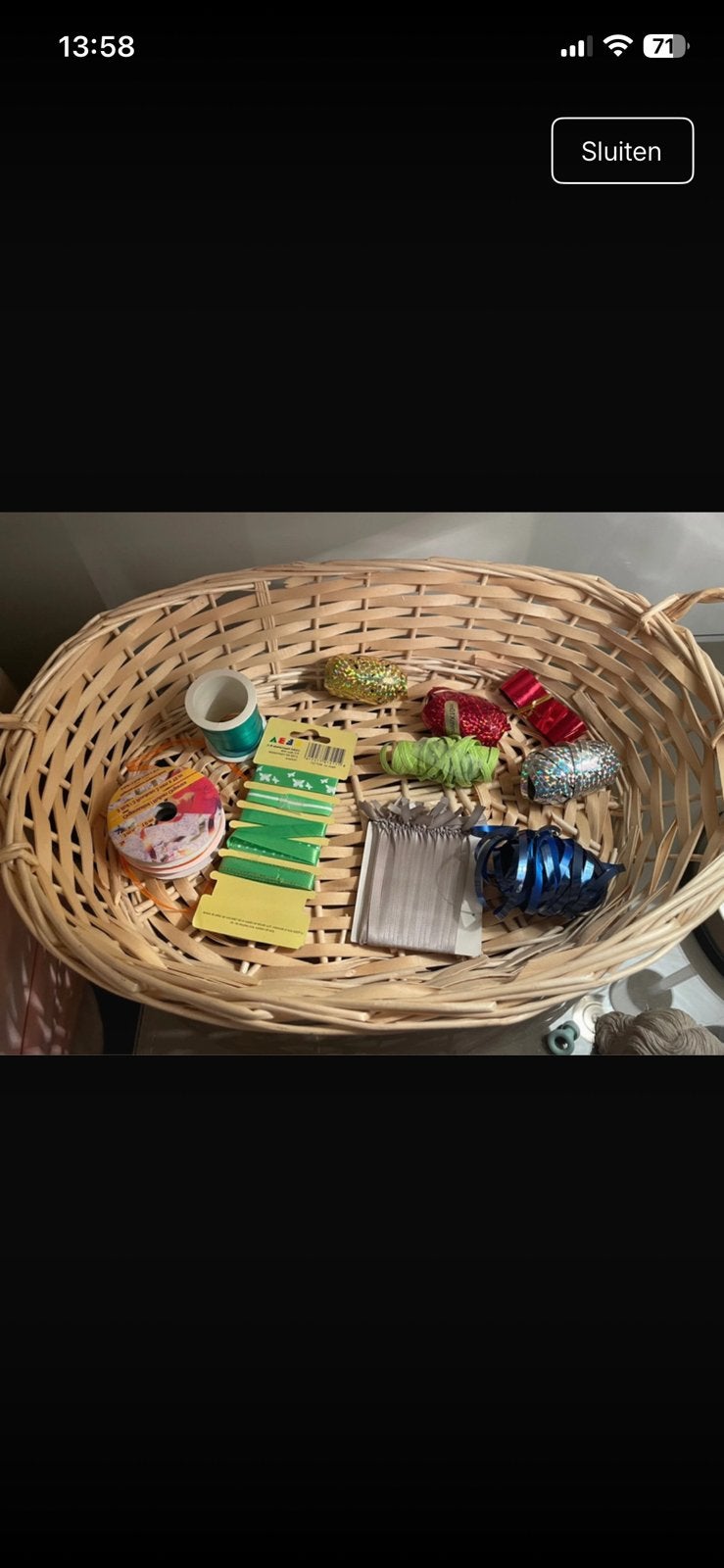 cadeaulinten /decoratiezand, Divers, Emballage cadeau, Enlèvement ou Envoi, Utilisé