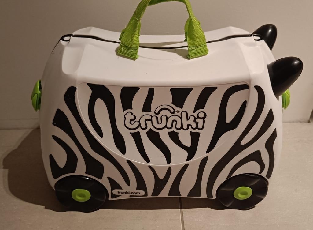 Kinder reiskoffer trunki, Ophalen