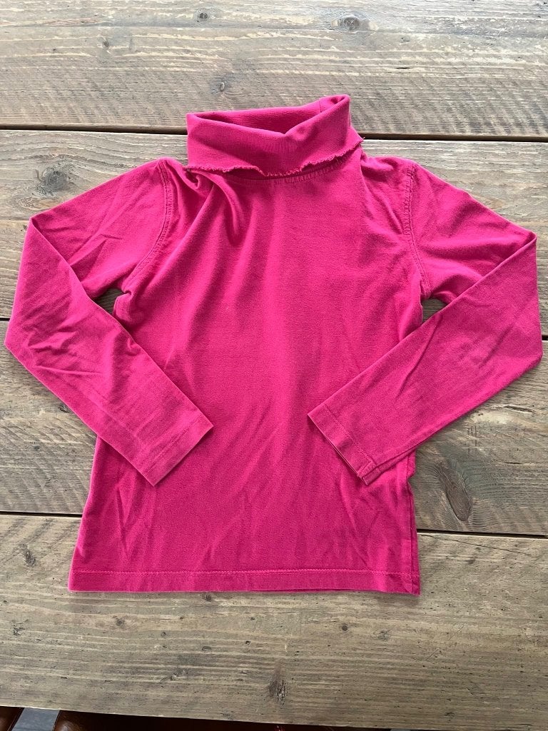 fuksia longsleeve met rolkraag 122 ( - 128), Kinderen en Baby's, Ophalen of Verzenden, Meisje, Shirt of Longsleeve