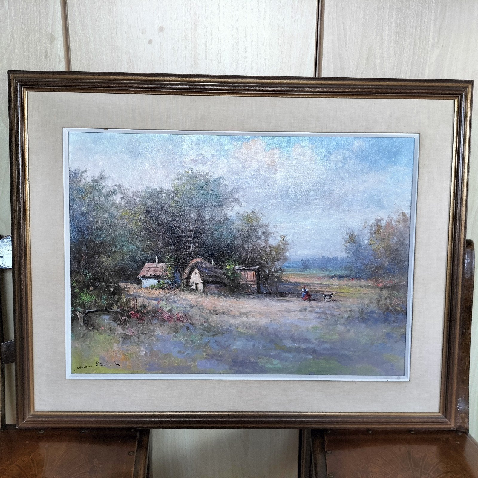 Olieverf op doek Laszlo Csabai Pantl, Ophalen, Gedateerd, Landschap, Doek
