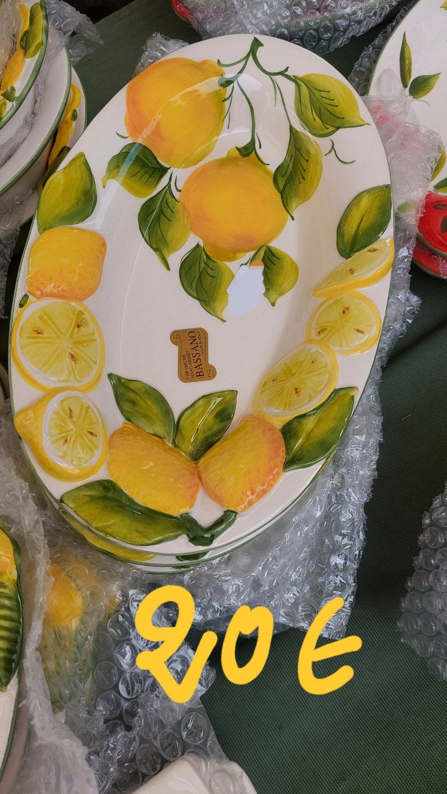 Mooie keramiek borden uit Italya
