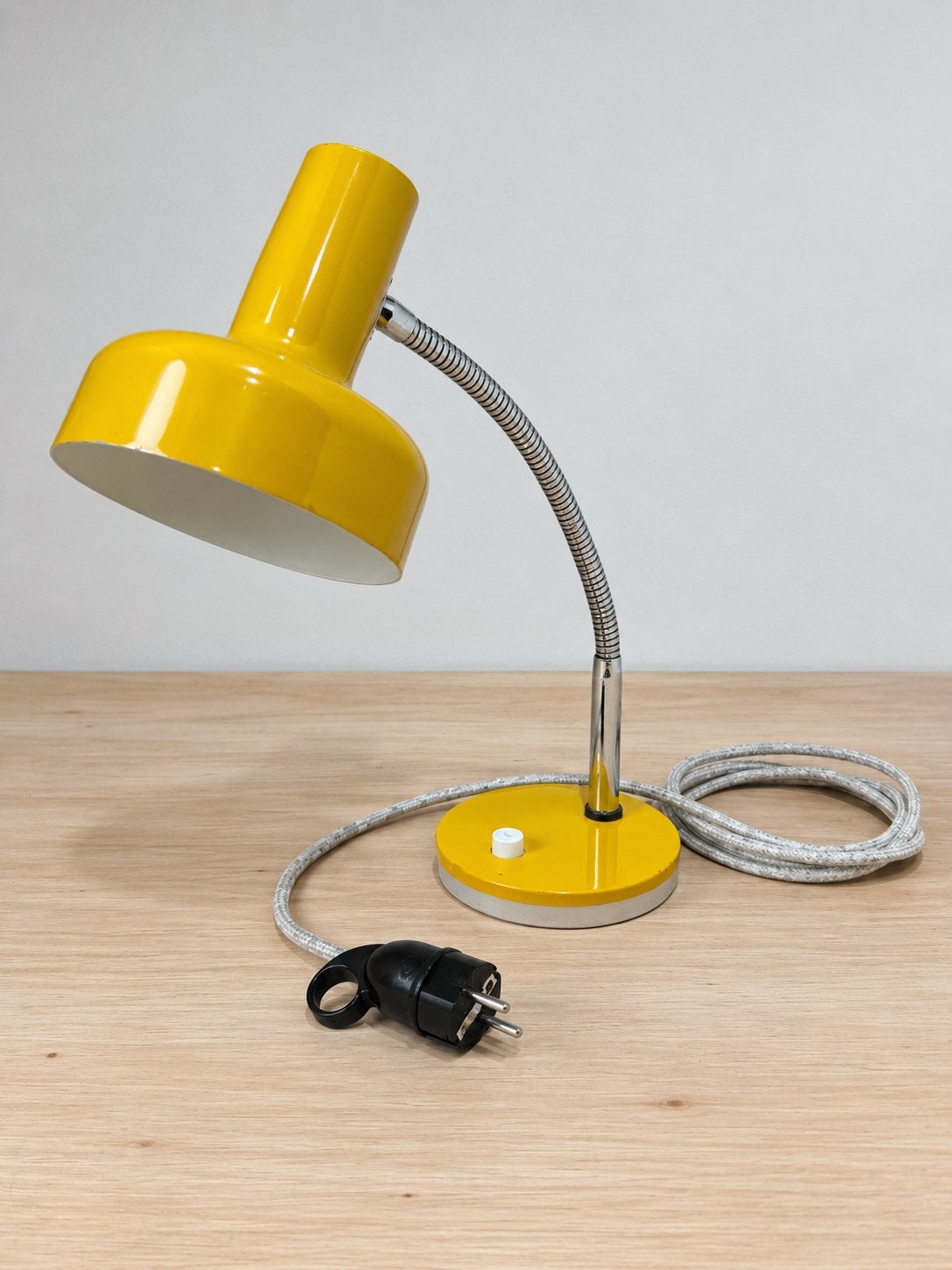Vintage bureaulamp geel, Ophalen, Bureaulamp, Verstelbaar, Vintage