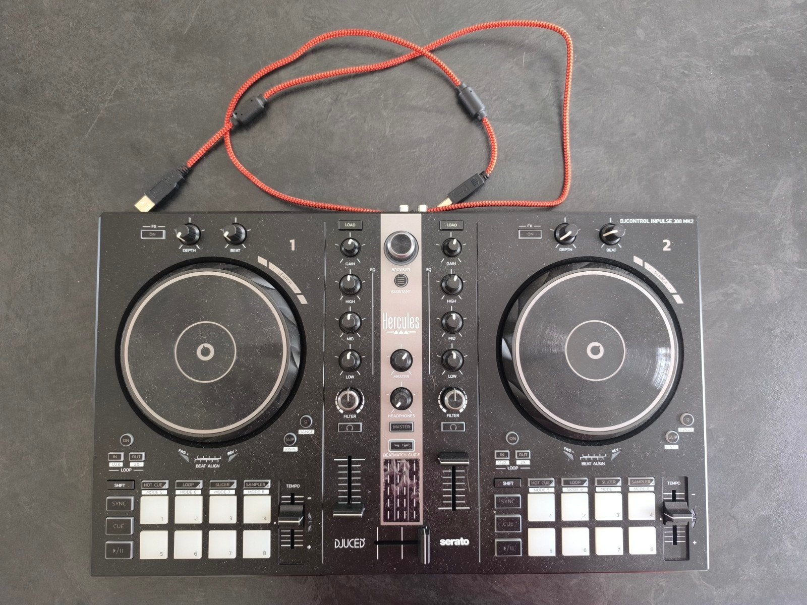 Hercules DJControl Inpulse 300 MK2 – Zo goed als nieuw, Enlèvement, Neuf, Platine