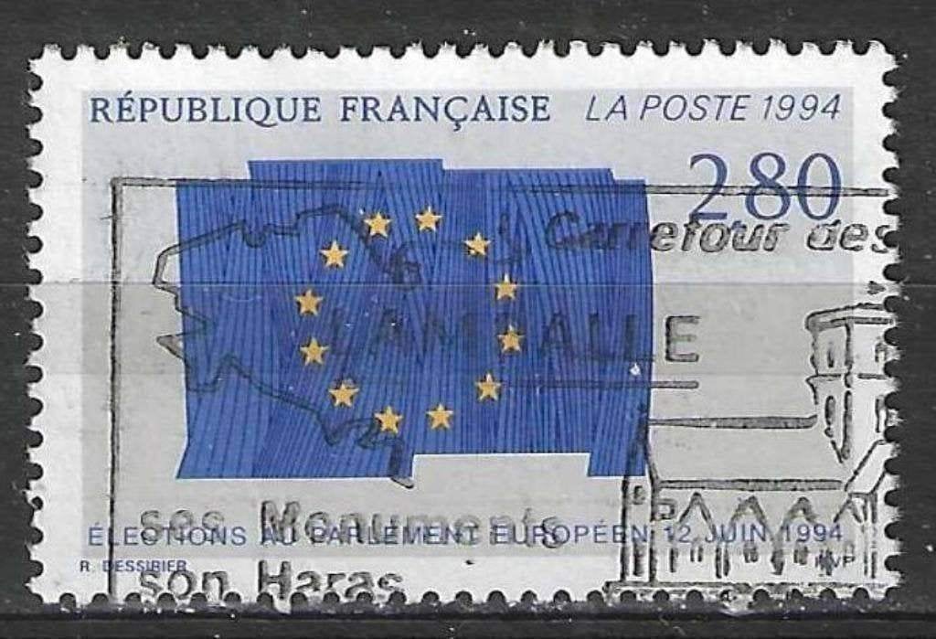 Frankrijk 1994 - Yvert 2860 - Europese Verkiezingen (ST), Verzenden, Gestempeld