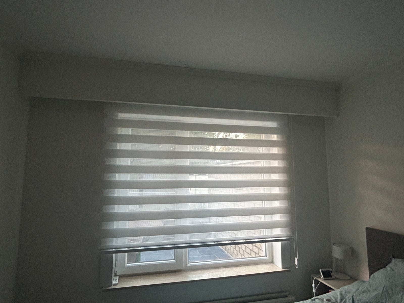 Rolgordijn 175cm lang, Maison & Meubles, Enlèvement, Comme neuf, Blanc, Store enrouleur