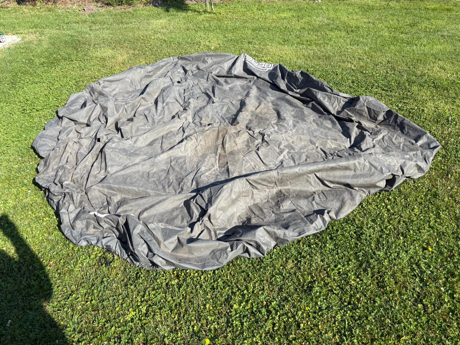 Berg Champion 380 trampoline afdekhoes grijs, Enlèvement, Comme neuf