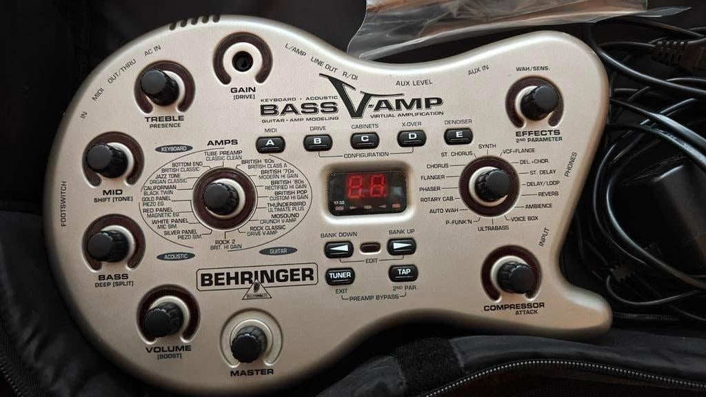 Behringer Bass V-Amp – multi-effect & amp modeling, Ophalen
