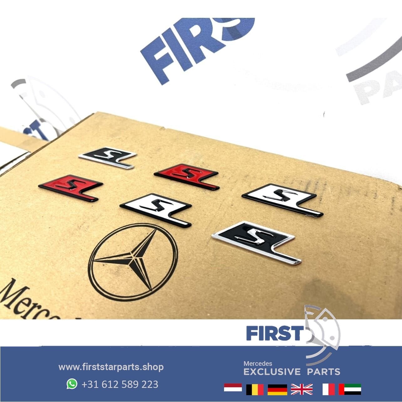 AMG “S” LOGO A45 CLA45 GLA45 C63 E63 GLC63 GLE63 GT63 G63 S6, Gebruikt, -, Ophalen of Verzenden, Achter