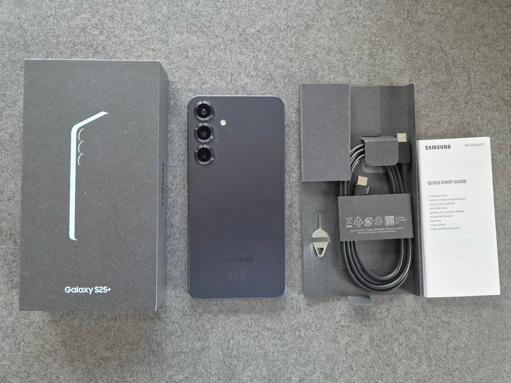 Samsung Galaxy S25+ Plus 512 GB Blauw/Zwart Exclusief, Telecommunicatie, Mobiele telefoons | Samsung, 512 GB