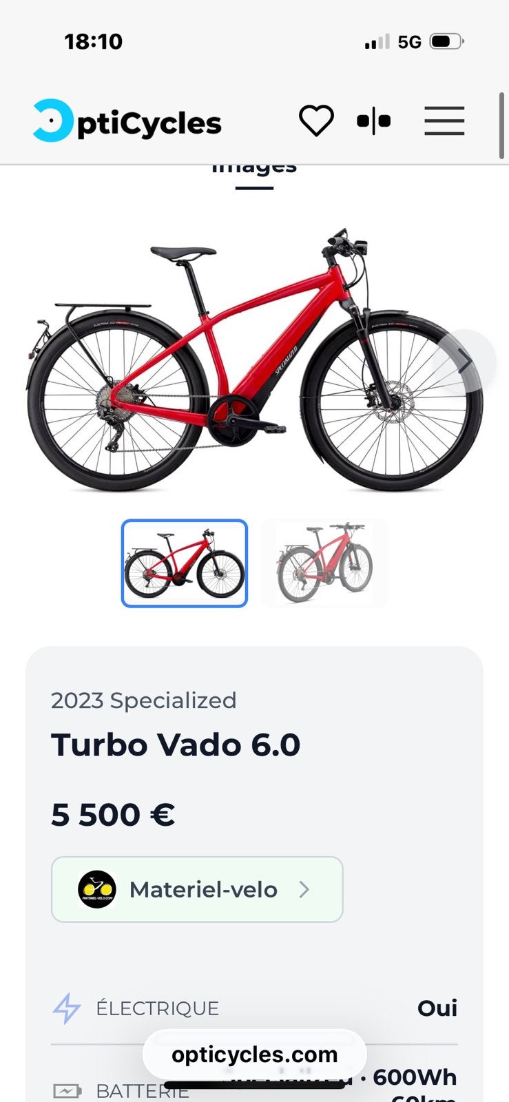 Specilized vado 6.0, Vélos & Vélomoteurs, Enlèvement, Comme neuf