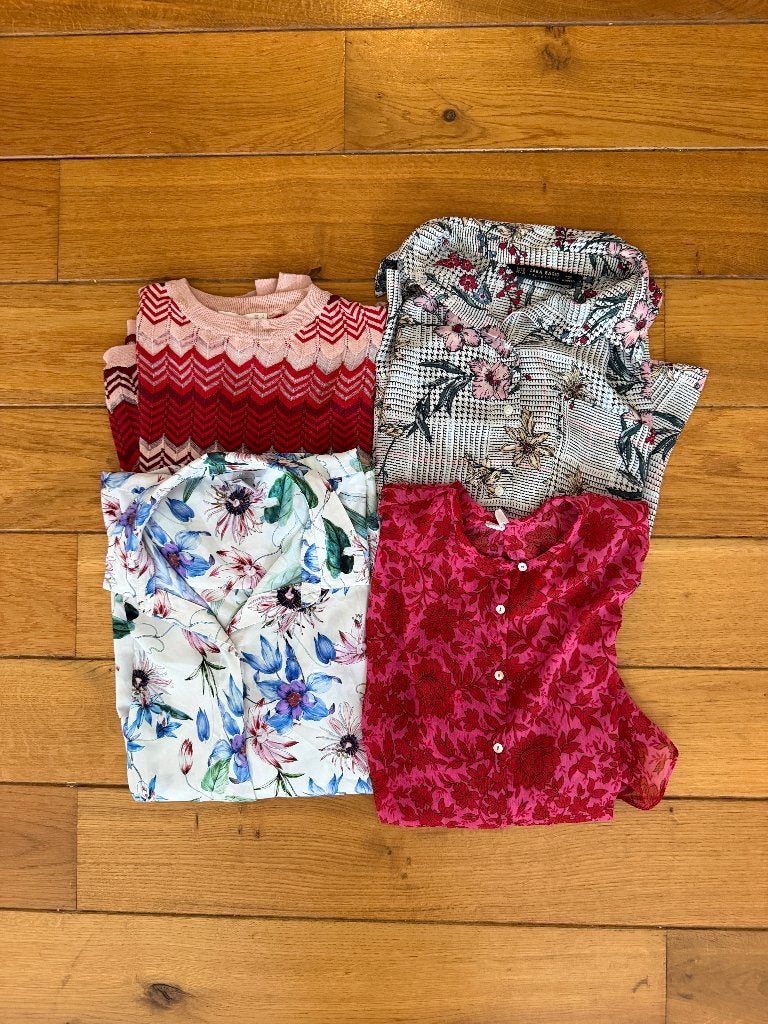 Set blouses en hemden met patronen, maat S, Kleding | Dames, Blouses en Tunieken, Ophalen, Gedragen, Maat 36 (S), Meerkleurig