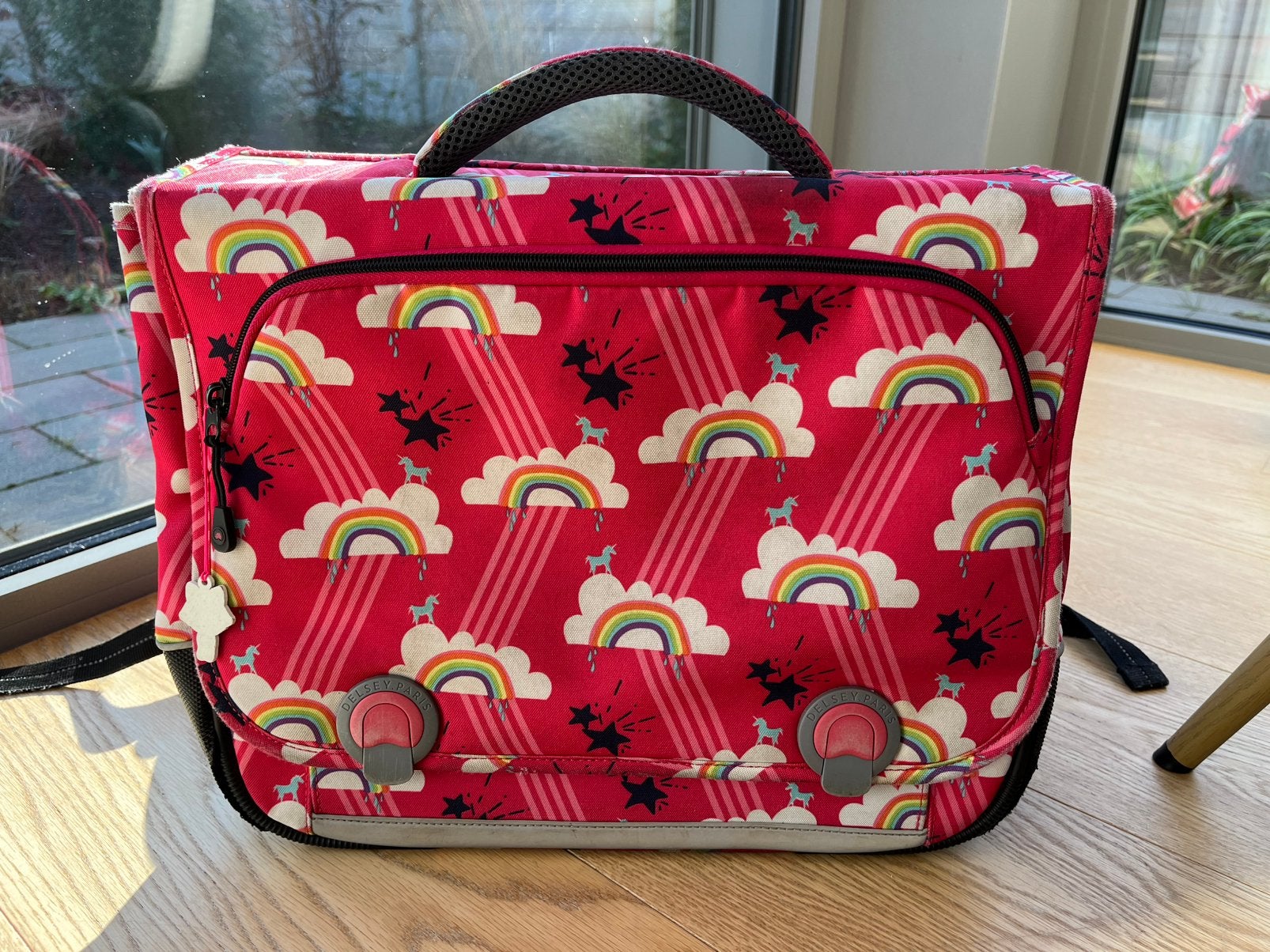 Delsey boekentas, Aktetas of Boekentas, Ophalen of Verzenden, Roze, 30 tot 40 cm