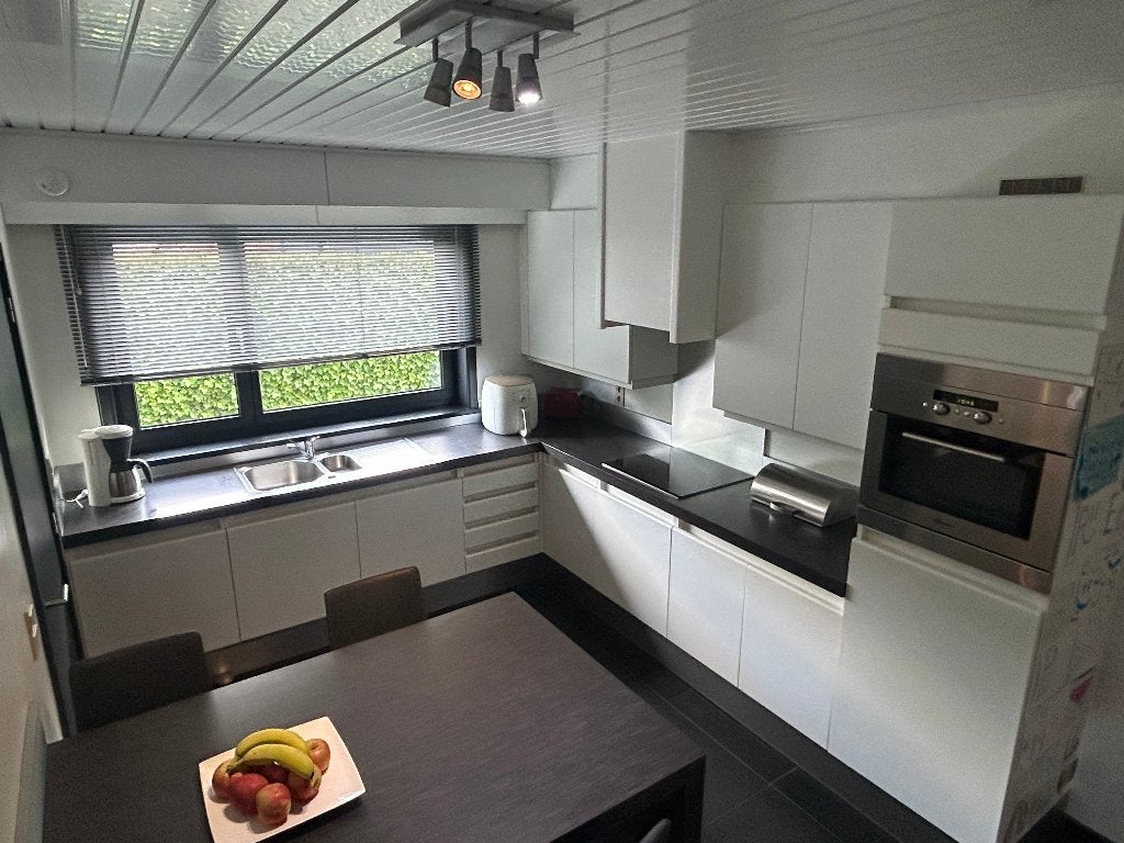 Keuken inclusief toestellen - zelf te demonteren, Huis en Inrichting, Ophalen, Gebruikt, Wit, Hoekkeuken
