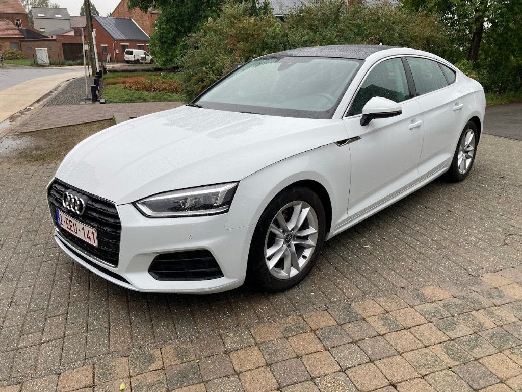 Auto Audi a5 sportback , kleur wit, Autos, Audi, Cuir, Achat, Euro 6, 5 portes