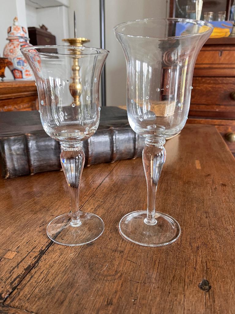 Verres à vin vintage soufflés, Enlèvement, Utilisé, Autres types