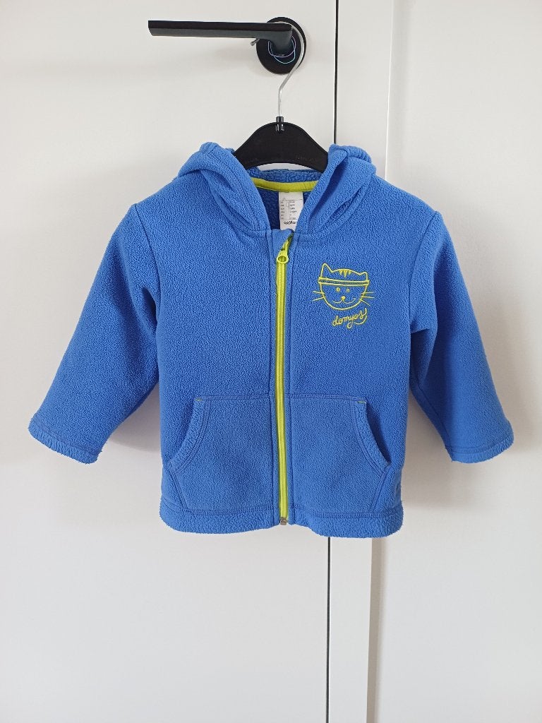 Fleece vest met kap maat 92 Oxylane, Gebruikt, Jongen of Meisje, Trui of Vest, Ophalen of Verzenden