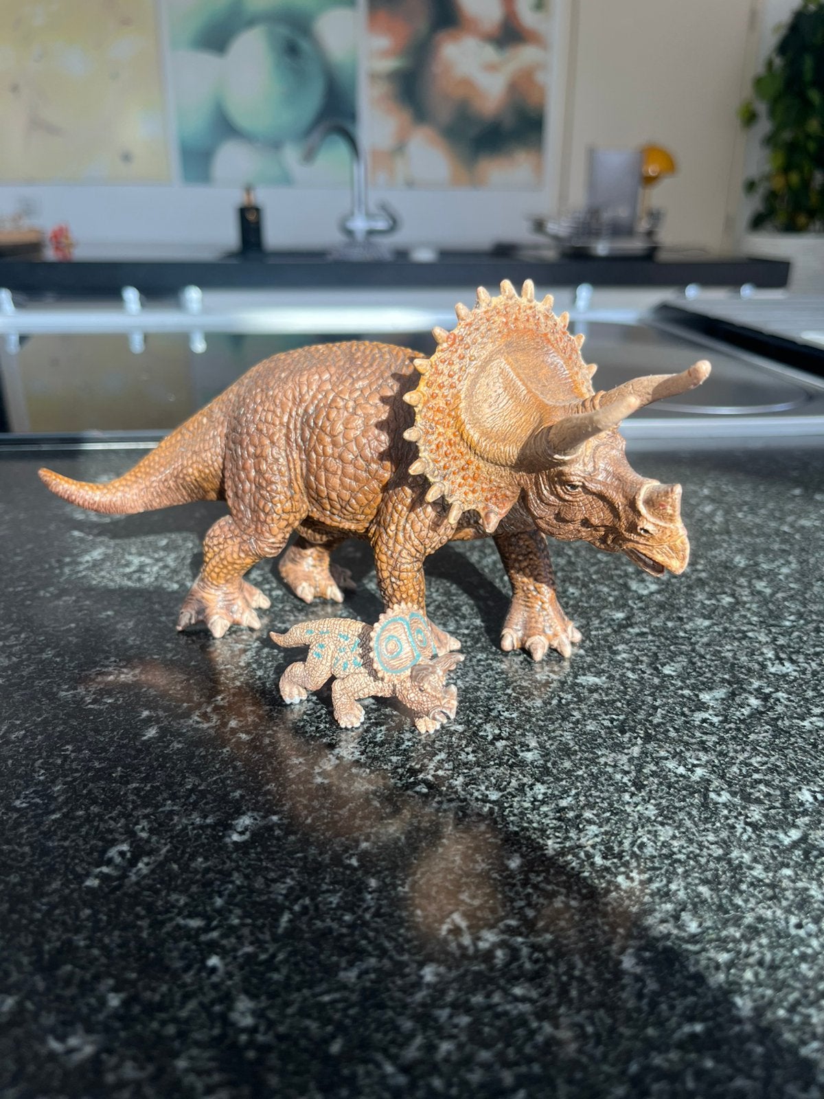 Schleich triceratops met baby, Ophalen, Zo goed als nieuw
