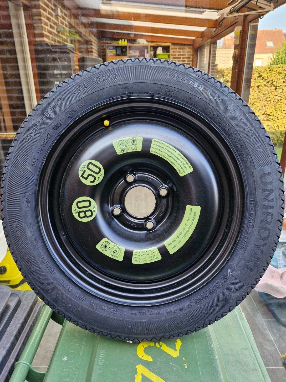 reservewiel + krik...(NIEUW ), Auto-onderdelen, Ophalen, Nieuw, 15 inch, Banden en Velgen