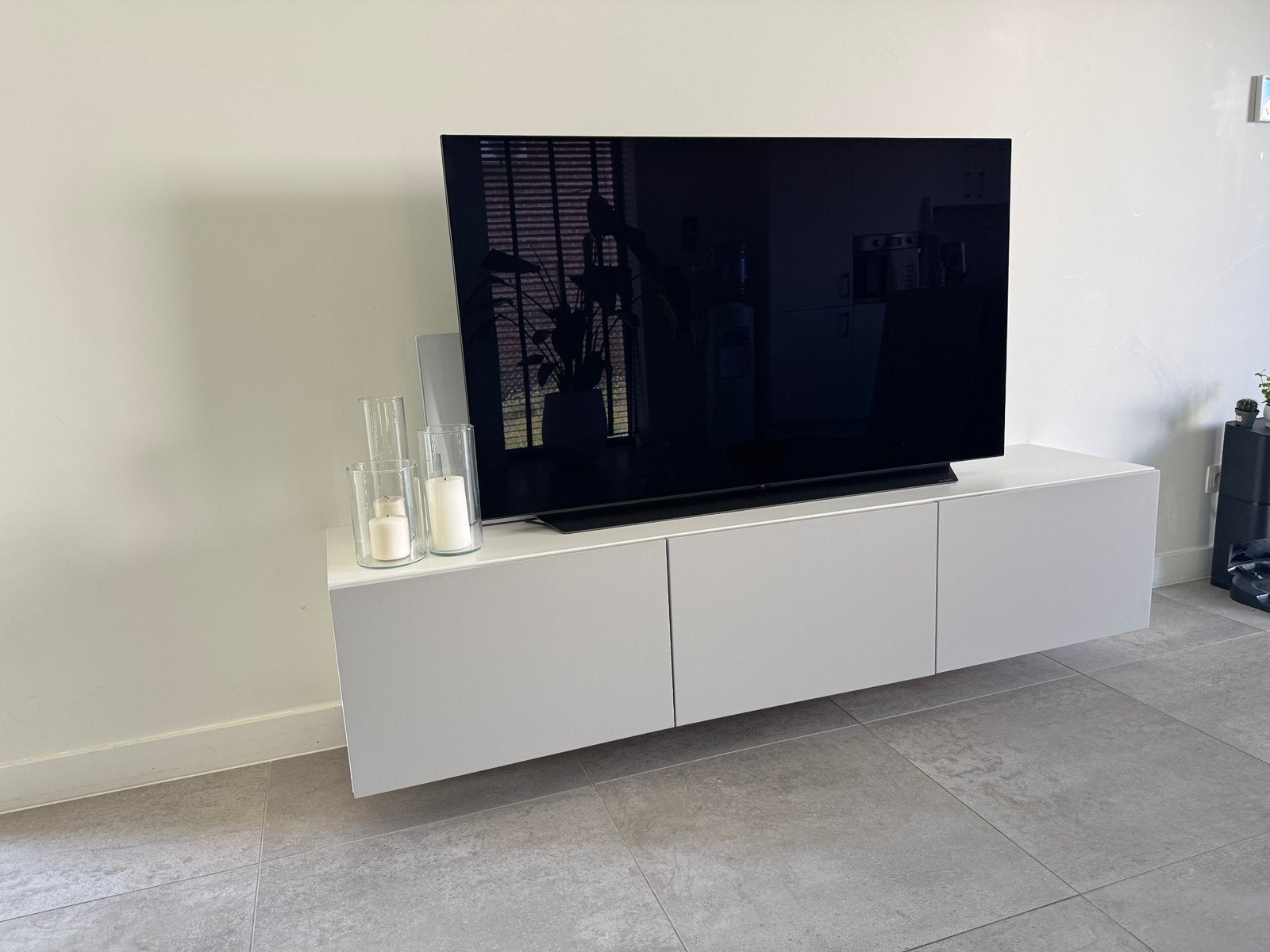 Tv meubel off white 180 cm, Enlèvement, Comme neuf