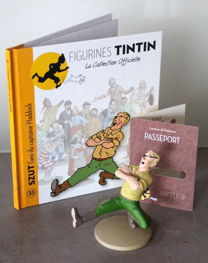 Moulinsart figurine n 33 Szutt Tintin Hergé Kuifje, Collections, Envoi, Tintin, Comme neuf